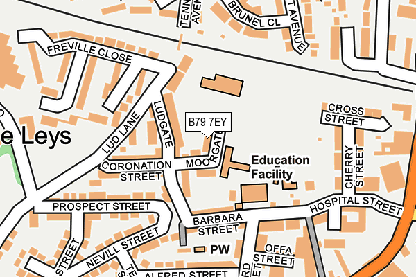 B79 7EY map - OS OpenMap – Local (Ordnance Survey)