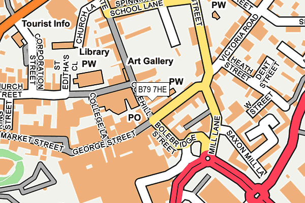 B79 7HE map - OS OpenMap – Local (Ordnance Survey)