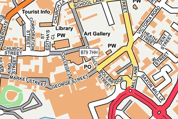 B79 7HH map - OS OpenMap – Local (Ordnance Survey)