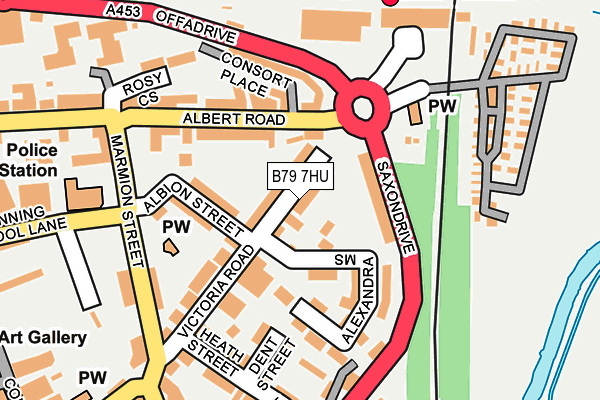 B79 7HU map - OS OpenMap – Local (Ordnance Survey)
