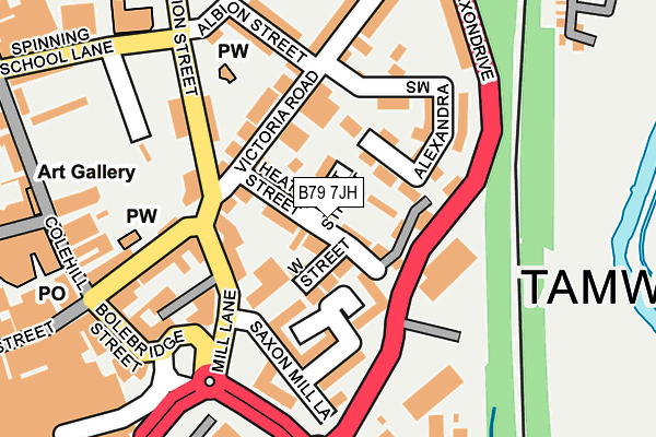 B79 7JH map - OS OpenMap – Local (Ordnance Survey)