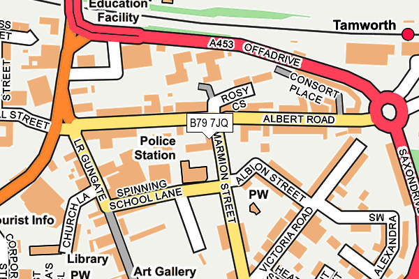 B79 7JQ map - OS OpenMap – Local (Ordnance Survey)