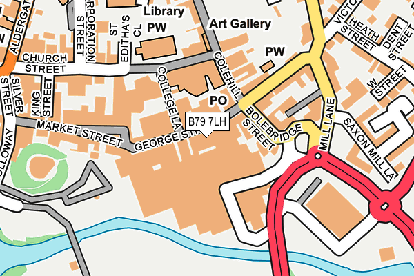 B79 7LH map - OS OpenMap – Local (Ordnance Survey)