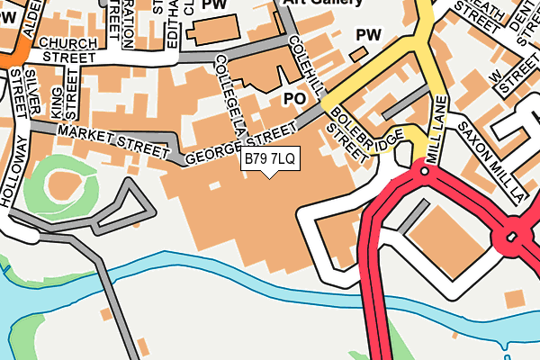 B79 7LQ map - OS OpenMap – Local (Ordnance Survey)