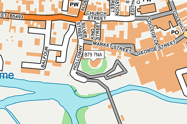 B79 7NA map - OS OpenMap – Local (Ordnance Survey)