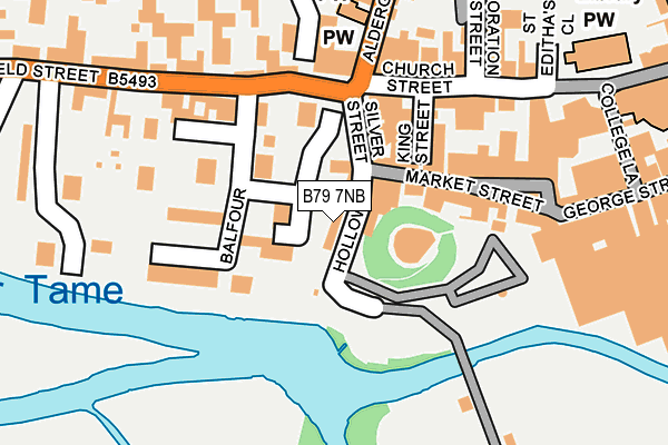 B79 7NB map - OS OpenMap – Local (Ordnance Survey)