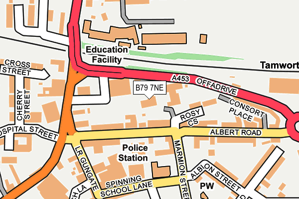 B79 7NE map - OS OpenMap – Local (Ordnance Survey)