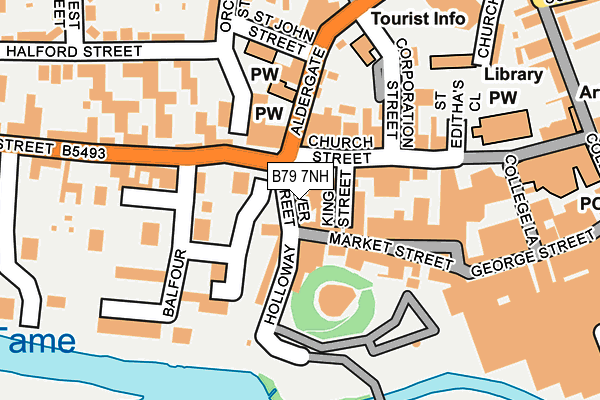 B79 7NH map - OS OpenMap – Local (Ordnance Survey)