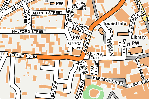 B79 7QA map - OS OpenMap – Local (Ordnance Survey)