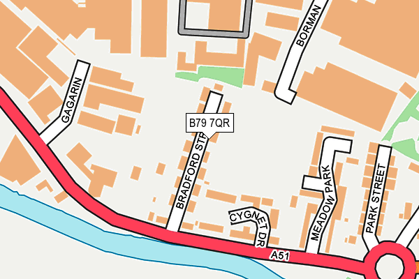 B79 7QR map - OS OpenMap – Local (Ordnance Survey)