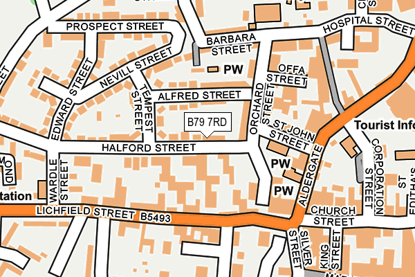 B79 7RD map - OS OpenMap – Local (Ordnance Survey)