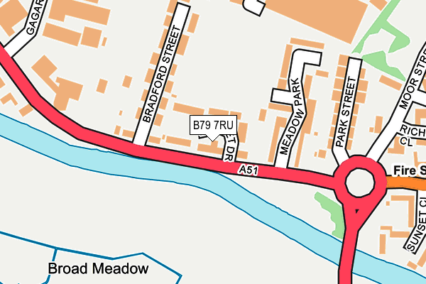 B79 7RU map - OS OpenMap – Local (Ordnance Survey)