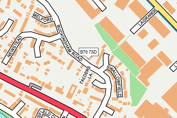 B79 7SD map - OS OpenMap – Local (Ordnance Survey)