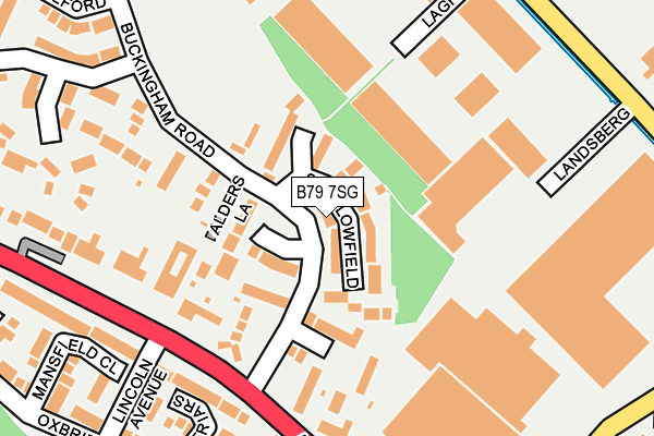 B79 7SG map - OS OpenMap – Local (Ordnance Survey)