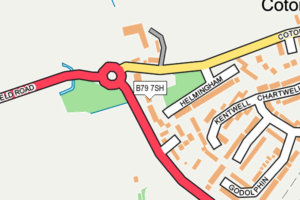 B79 7SH map - OS OpenMap – Local (Ordnance Survey)