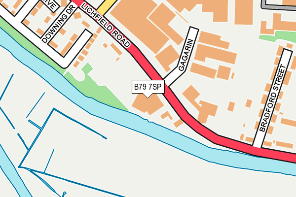 B79 7SP map - OS OpenMap – Local (Ordnance Survey)