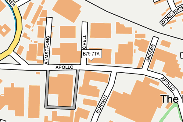 B79 7TA map - OS OpenMap – Local (Ordnance Survey)