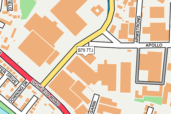 B79 7TJ map - OS OpenMap – Local (Ordnance Survey)
