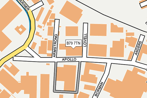 B79 7TN map - OS OpenMap – Local (Ordnance Survey)