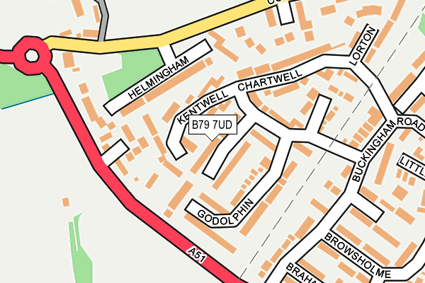 B79 7UD map - OS OpenMap – Local (Ordnance Survey)