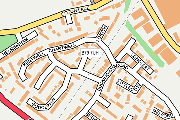 B79 7UH map - OS OpenMap – Local (Ordnance Survey)