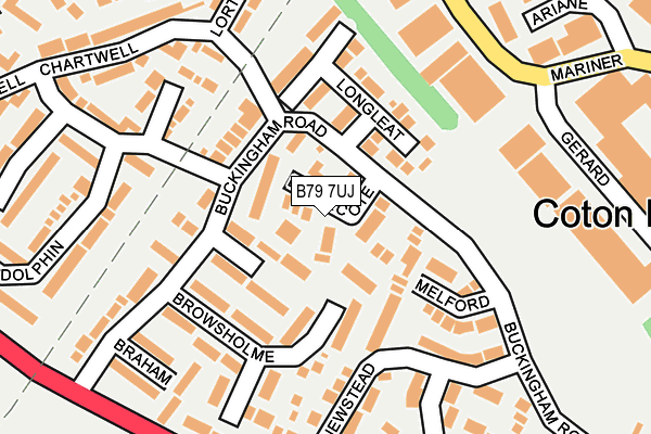 B79 7UJ map - OS OpenMap – Local (Ordnance Survey)
