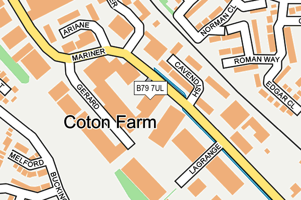 B79 7UL map - OS OpenMap – Local (Ordnance Survey)