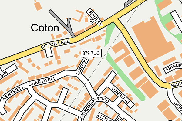 B79 7UQ map - OS OpenMap – Local (Ordnance Survey)