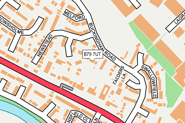 B79 7UT map - OS OpenMap – Local (Ordnance Survey)