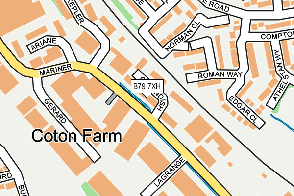 B79 7XH map - OS OpenMap – Local (Ordnance Survey)