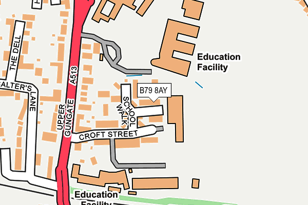 B79 8AY map - OS OpenMap – Local (Ordnance Survey)