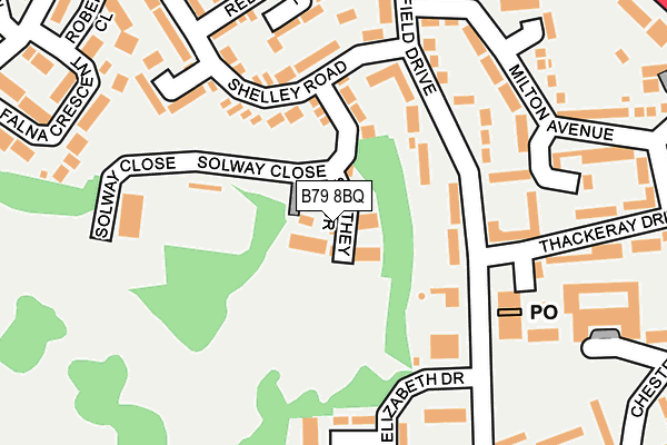 B79 8BQ map - OS OpenMap – Local (Ordnance Survey)