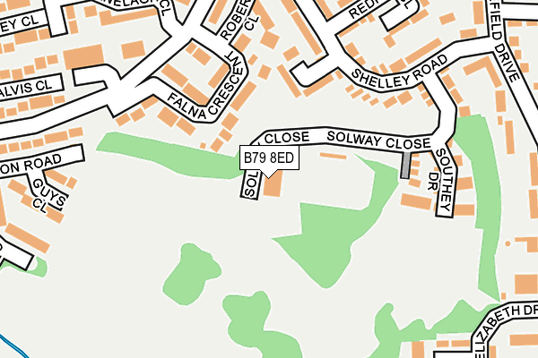 B79 8ED map - OS OpenMap – Local (Ordnance Survey)
