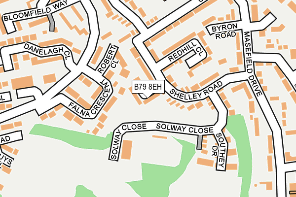 B79 8EH map - OS OpenMap – Local (Ordnance Survey)