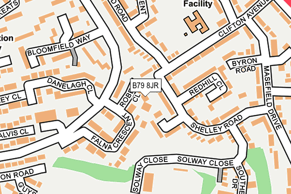 B79 8JR map - OS OpenMap – Local (Ordnance Survey)