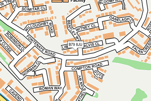 B79 8JU map - OS OpenMap – Local (Ordnance Survey)