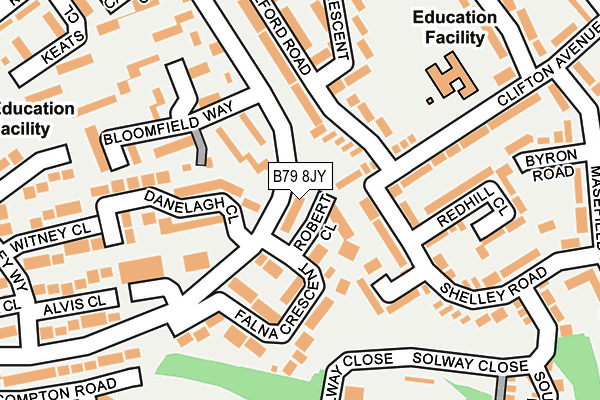 B79 8JY map - OS OpenMap – Local (Ordnance Survey)