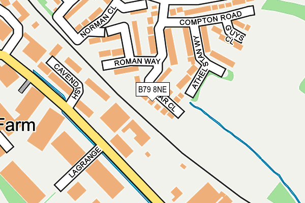 B79 8NE map - OS OpenMap – Local (Ordnance Survey)