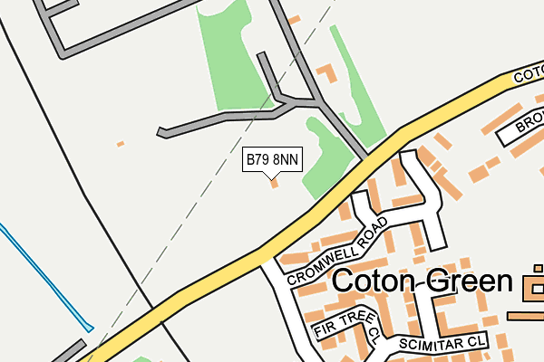 B79 8NN map - OS OpenMap – Local (Ordnance Survey)