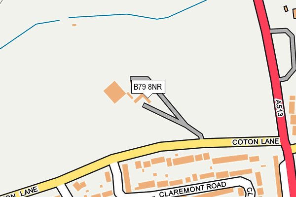 B79 8NR map - OS OpenMap – Local (Ordnance Survey)