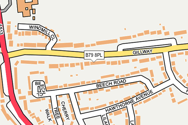 B79 8PL map - OS OpenMap – Local (Ordnance Survey)