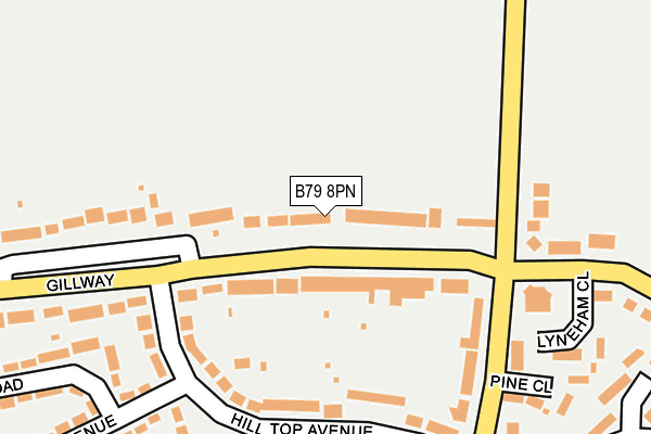 B79 8PN map - OS OpenMap – Local (Ordnance Survey)