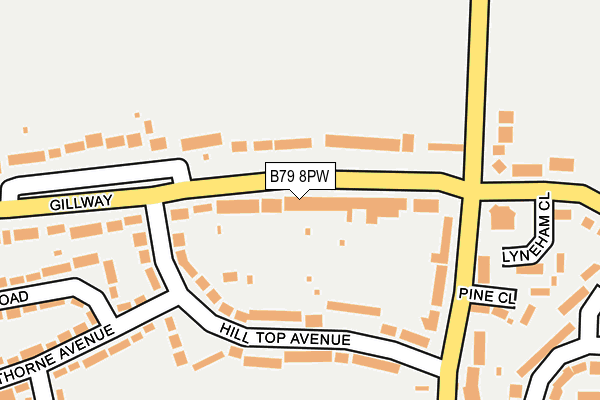B79 8PW map - OS OpenMap – Local (Ordnance Survey)