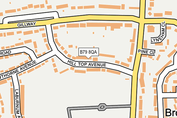 B79 8QA map - OS OpenMap – Local (Ordnance Survey)