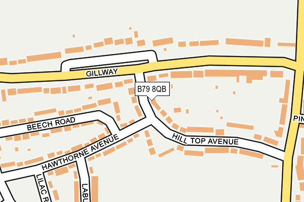 B79 8QB map - OS OpenMap – Local (Ordnance Survey)