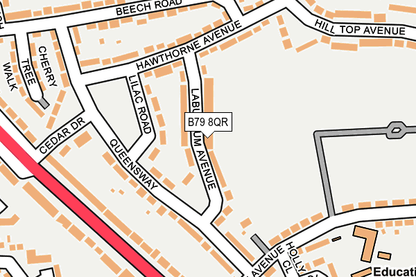 B79 8QR map - OS OpenMap – Local (Ordnance Survey)