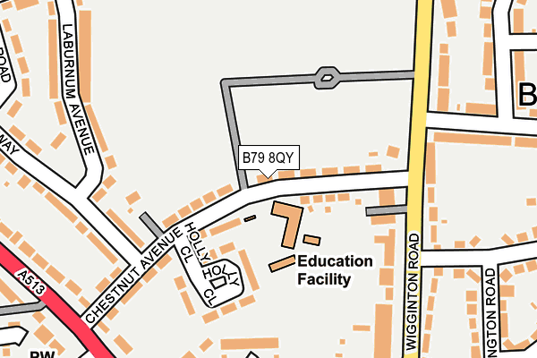 B79 8QY map - OS OpenMap – Local (Ordnance Survey)