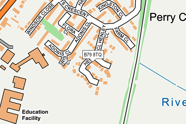 B79 8TQ map - OS OpenMap – Local (Ordnance Survey)