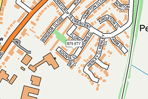B79 8TY map - OS OpenMap – Local (Ordnance Survey)