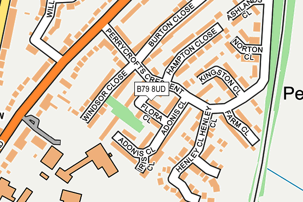 B79 8UD map - OS OpenMap – Local (Ordnance Survey)